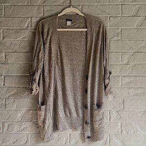 J.Crew Wool Linen Blend Cardigan - Size Small -Lightweight & Versatile!